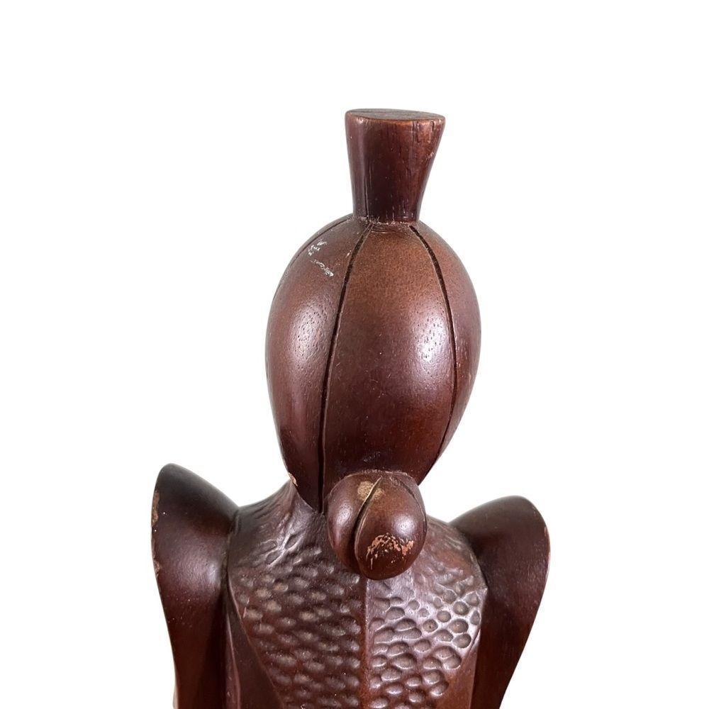 Vintage Hand Carved Wooden Indonesian Woman Goddess Statue - Picture 8 of 10